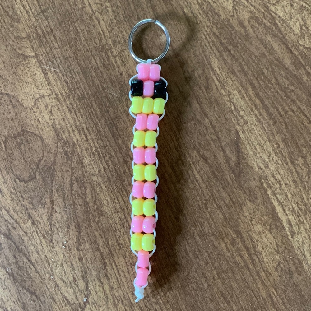 Baby Beaded Snake Key chain